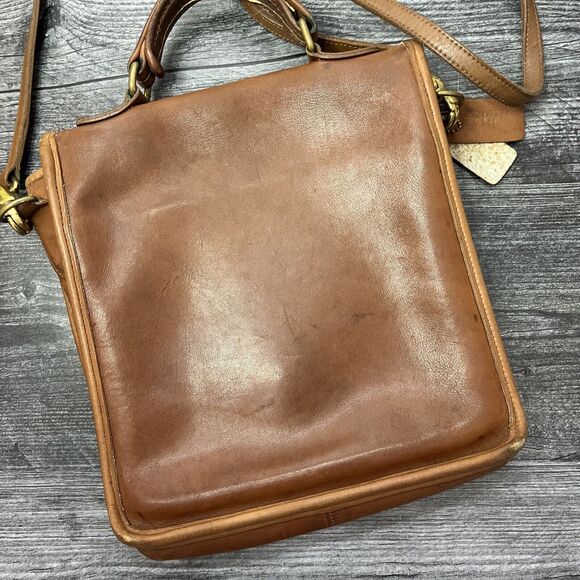 Vintage Coach Brown Leather Messenger Bag C6L5130. (MN) - Picture 3 of 16